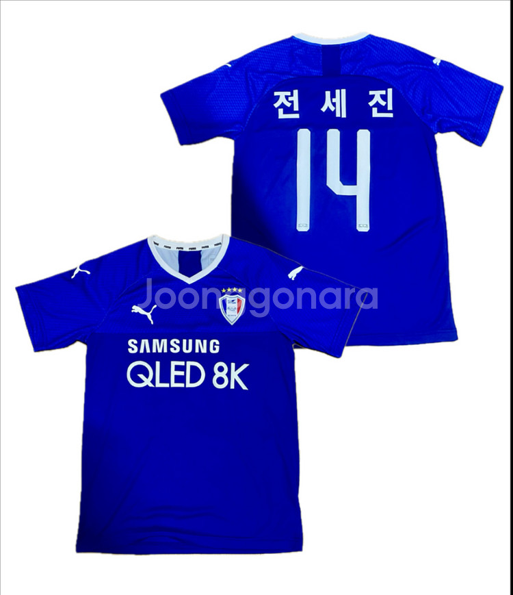 K리그 19시즌 수원삼성 전세진 유니폼 팝니다.--0