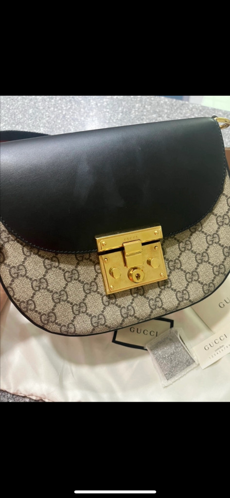 구찌패드락GG슈프림숄더백 이미지