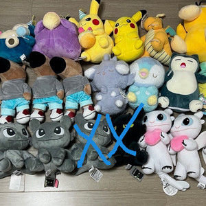 피카츄 드래곤 칠가이 인형 팝니다