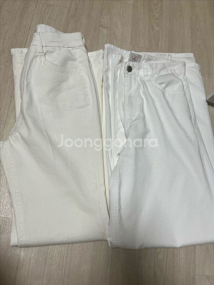 아이보리 부츠컷 청바지--6