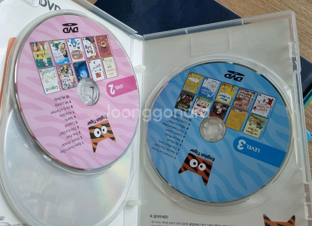 잉글리시 타이거 영어 전집(DVD,CD,핑크퐁펜)--2