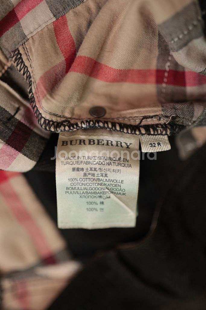 명품 버버리BURBERRY 다크브라운 팬츠--8