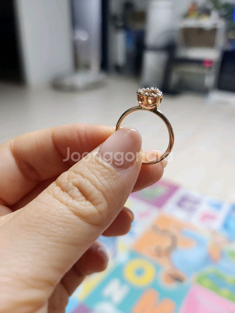 18k 반지(보증서 유)--2