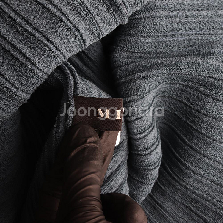 [S]MINE마인 블루 레이어드 시스루 반팔 울 니트--5