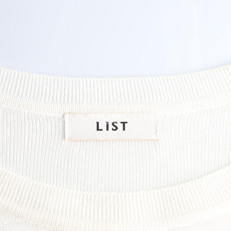 [S]리스트 슬리브 포인트 아이보리 루즈핏 니트 티셔츠--4