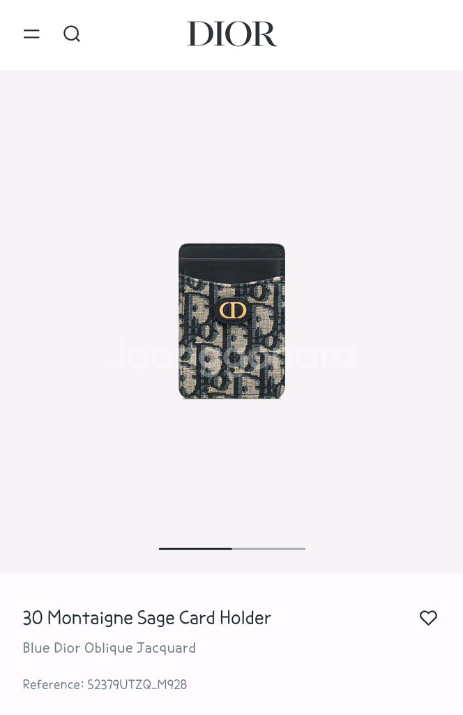 디올 30 몽테인 버티컬 카드지갑--0