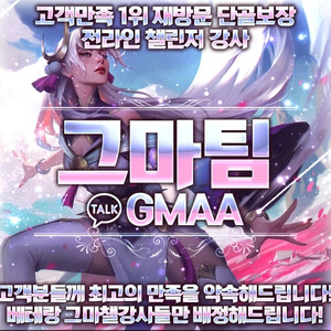 리그오브레전드 롤 LOL 맡김 강의 듀오 전문 GM강사