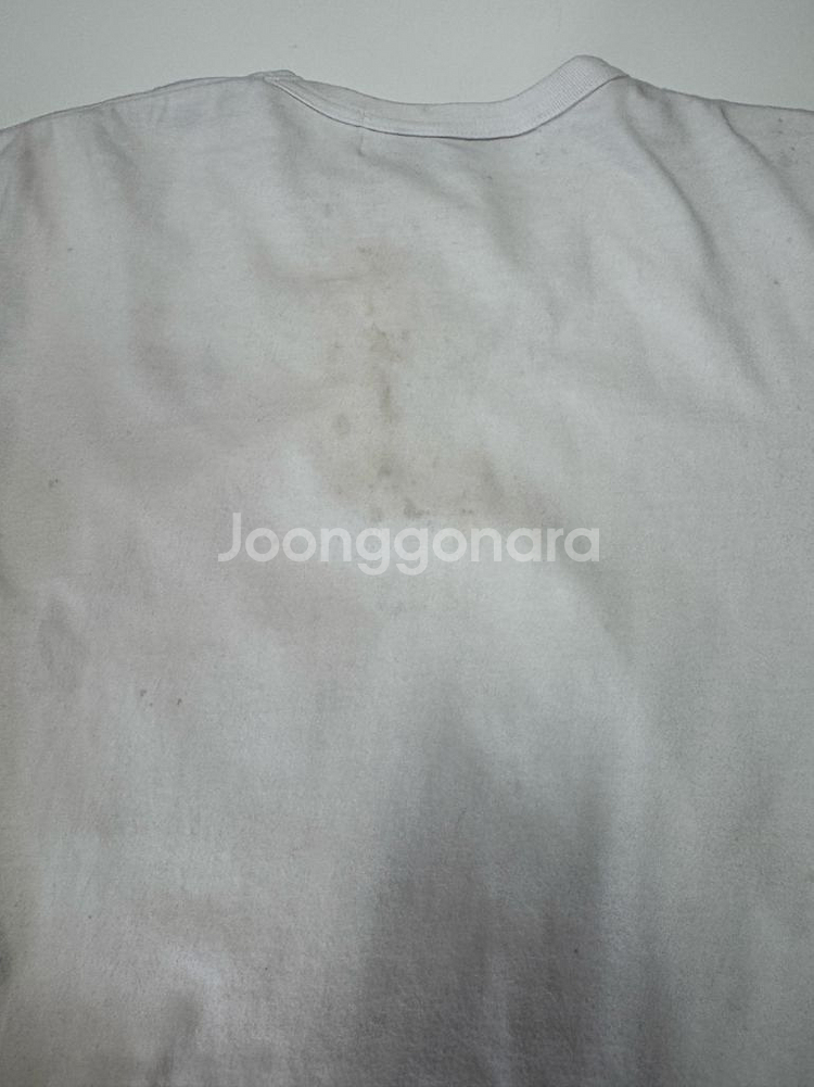 여성 꼼데가르송 골드와팬 화이트 반팔 티셔츠--6