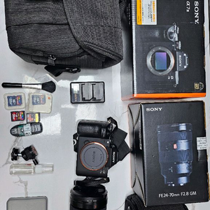 소니 A7iii 카메라 + 2470 F2.8 렌즈 외