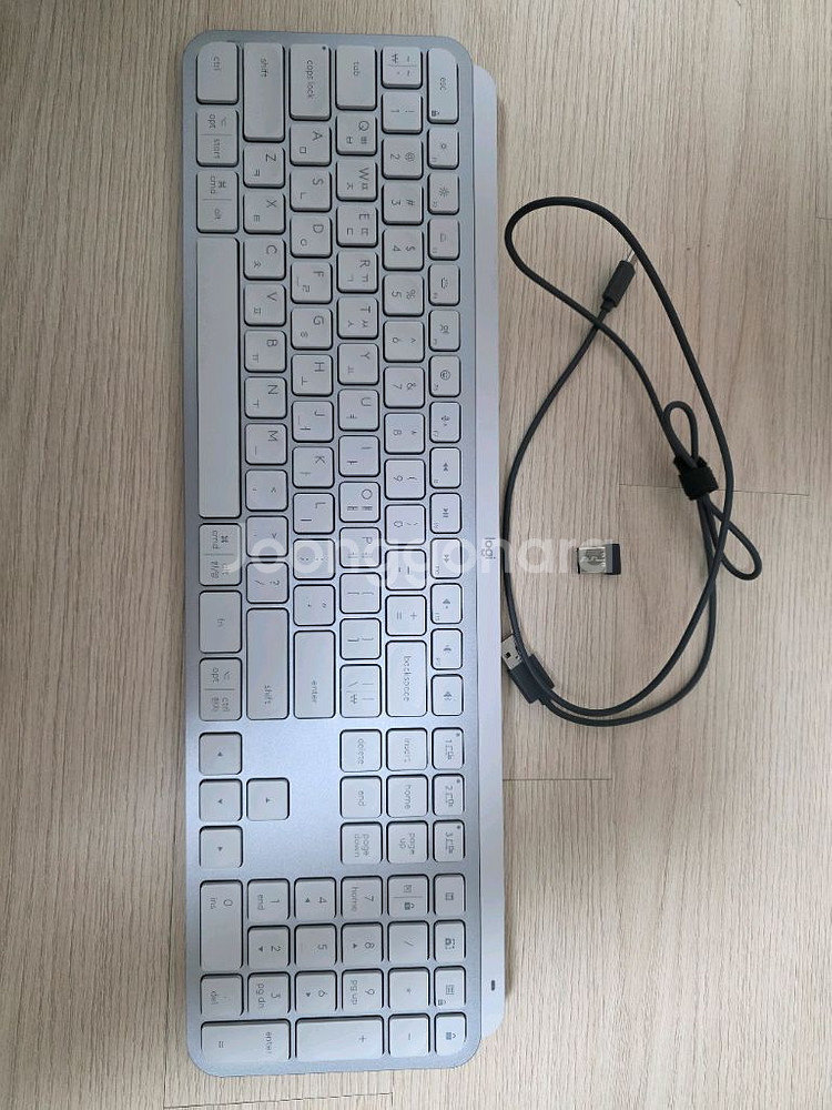 로지텍 MX Keys S 무선키보드 판매(페일 그레이)--0