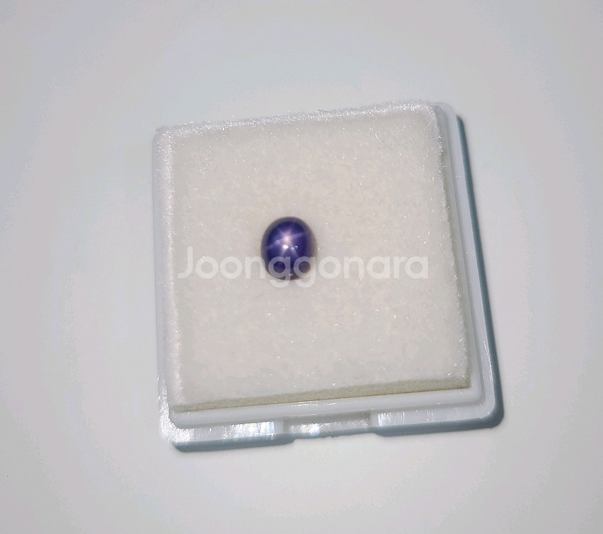 미얀마 천연 바이올렛블루 진짜 스타사파이어 1.3ct--1