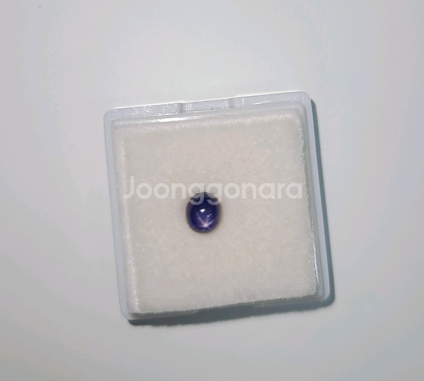 미얀마 천연 바이올렛블루 진짜 스타사파이어 1.3ct--2
