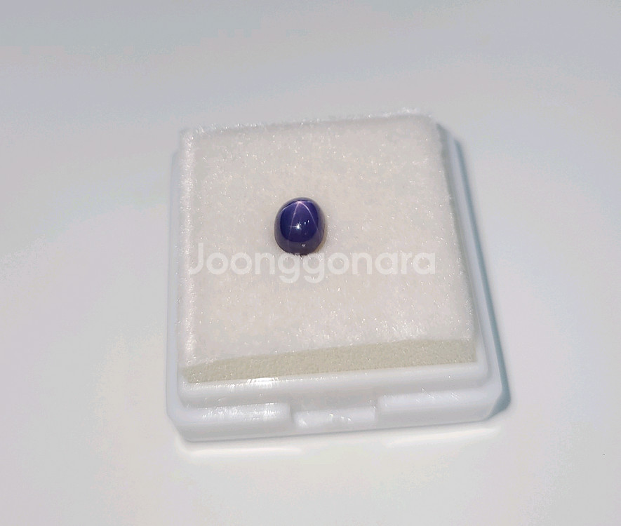 미얀마 천연 바이올렛블루 진짜 스타사파이어 1.3ct--3