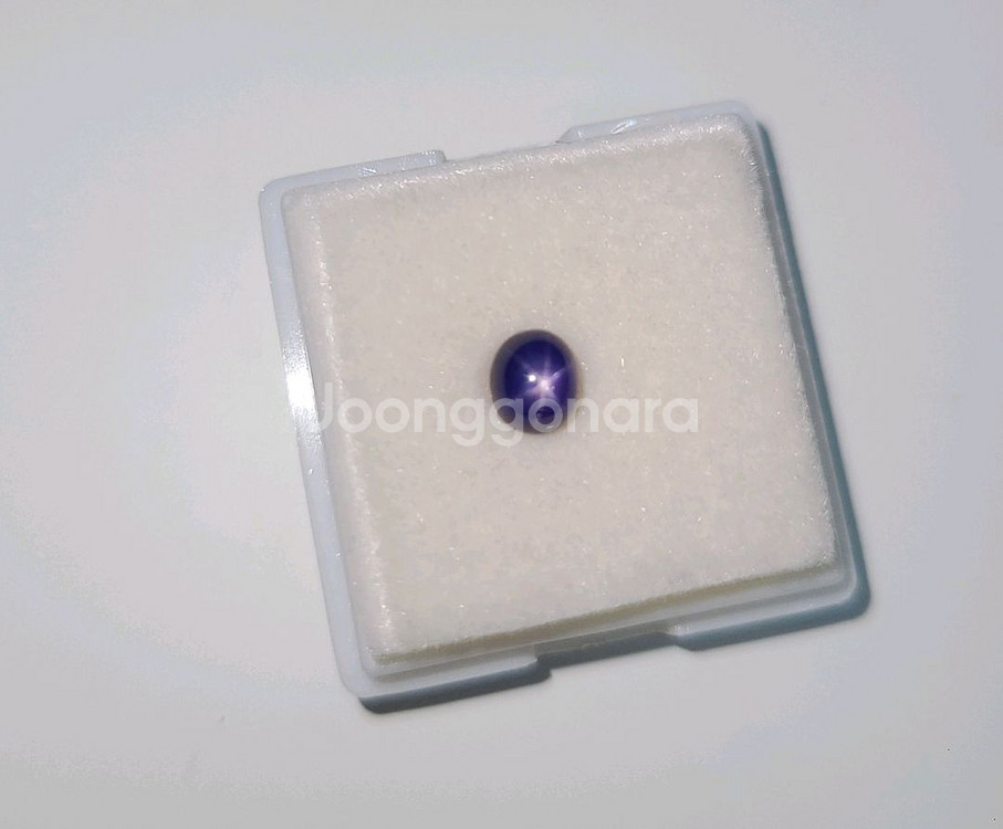 미얀마 천연 바이올렛블루 진짜 스타사파이어 1.3ct--6