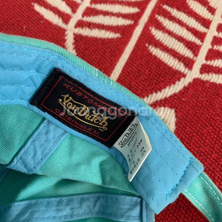 VONDUTCH 본더치 데미지 빈티지 민트 볼캡 모자--3