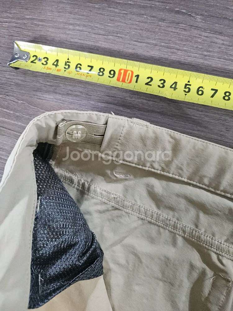 노스페이스 베이지색 바지 스판 XL--4