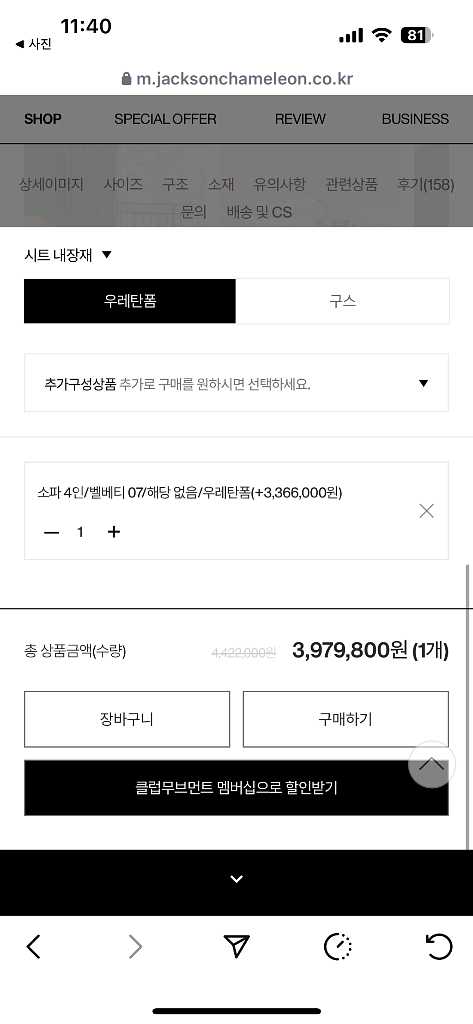 잭슨카멜레온 잭슨카멜레온소파 불손소파 bolson--5