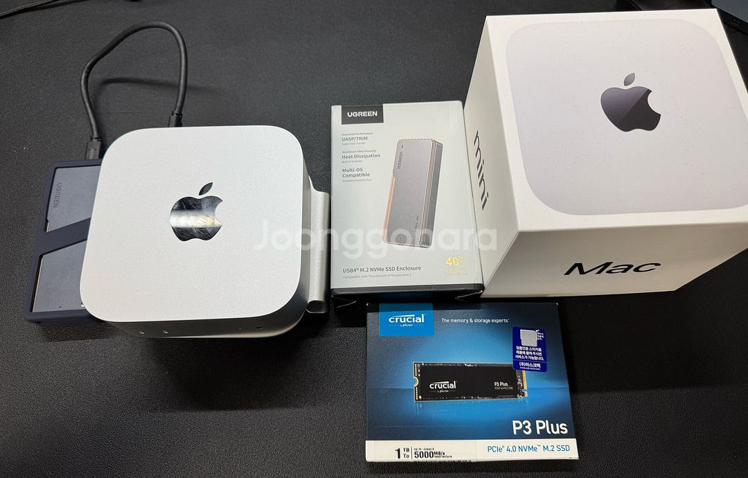 맥미니 M4 (ssd + 외장인클로저 포함)--1