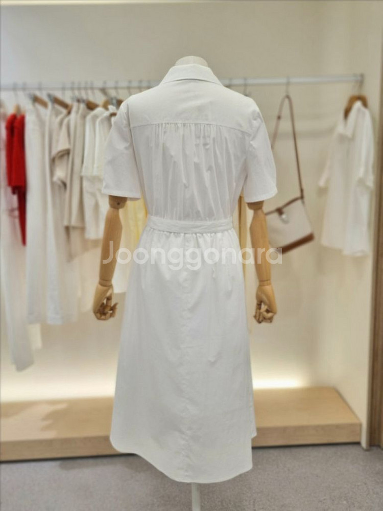 클라비스 화이트 바스락 원피스 새상품--3