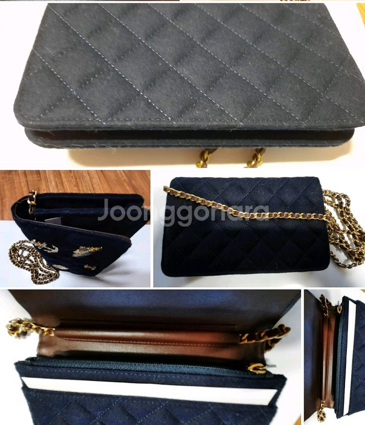 Chanel 퀼팅 펠트 크루즈 참월렛 숄더백 정품--2