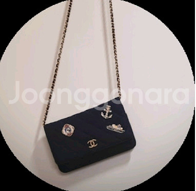 Chanel 퀼팅 펠트 크루즈 참월렛 숄더백 정품--8
