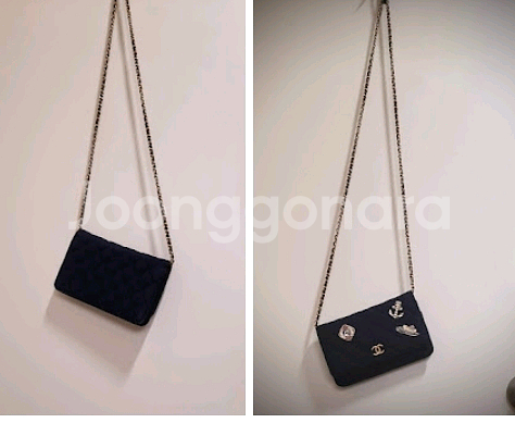 Chanel 퀼팅 펠트 크루즈 참월렛 숄더백 정품--7