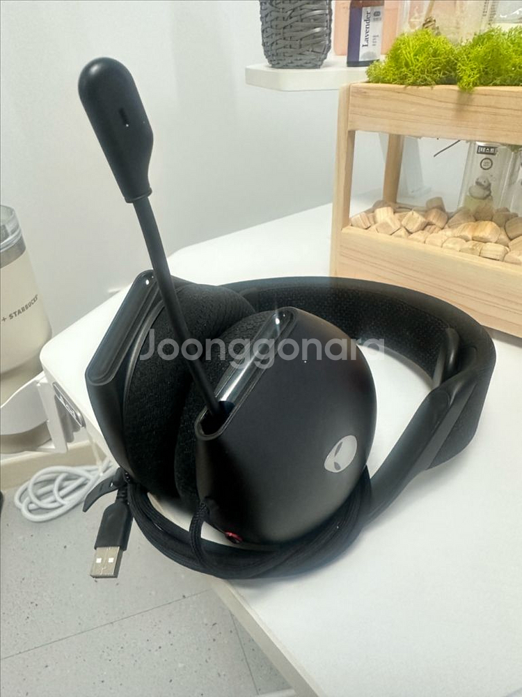 델 에일리언웨어 유선 헤드셋--1