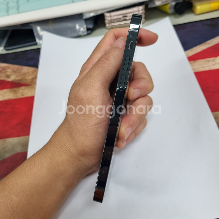202848 아이폰12프로 128 블루 AA급 중고폰--4