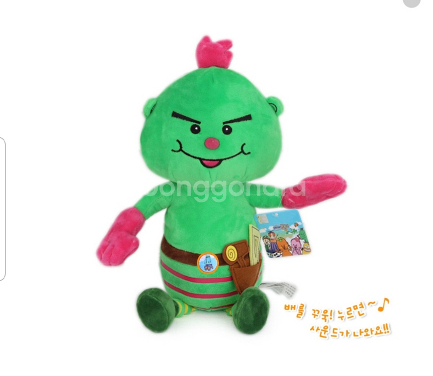 (새거)방귀대장뿡뿡이 멜로디인형 아기장난감 봉제인형--7