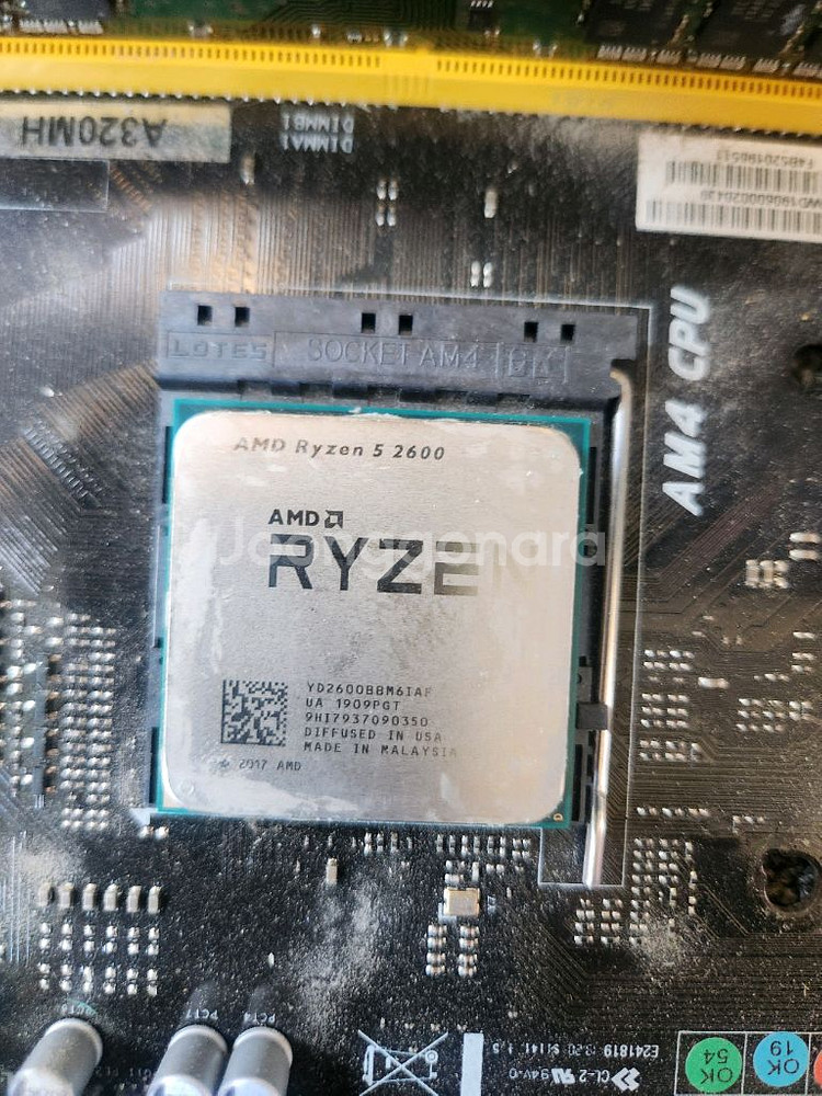 ryzen5 2600 +A320mh+8g ram보드셋(--0