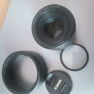 캐논 EF 50mm F1.8 STM 렌즈 +필터+후드