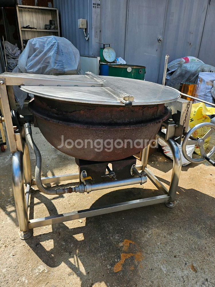 대형 회전형 무쇠가마솥--1