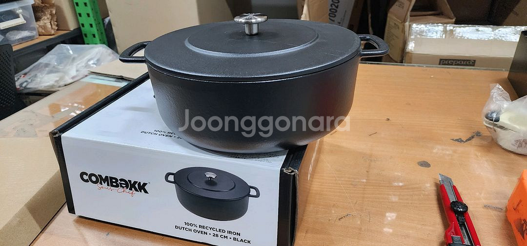 네덜란드 콤백 무쇠냄비 28cm 새상품--0