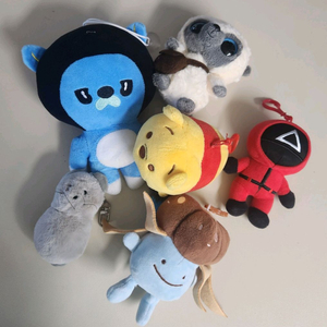 인형 키링 6개 일괄