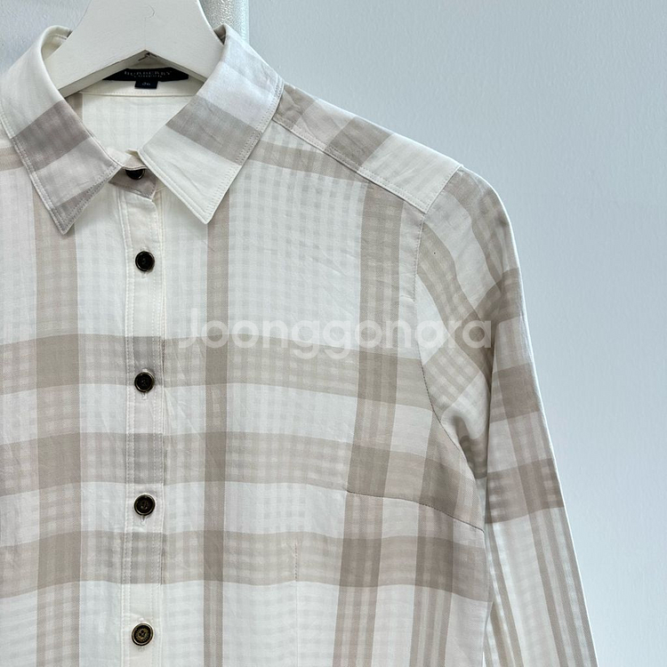 버버리 정품 체크 셔츠 새상품--2