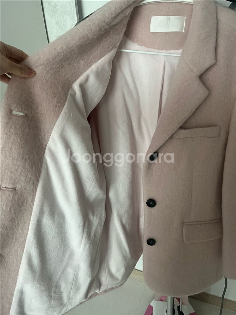 아수라 모헤어 울자켓 핑크--3