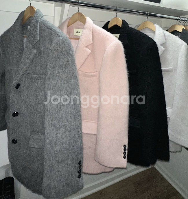 아수라 모헤어 울자켓 핑크--1