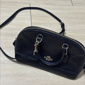 코치 블랙 돔 토트백