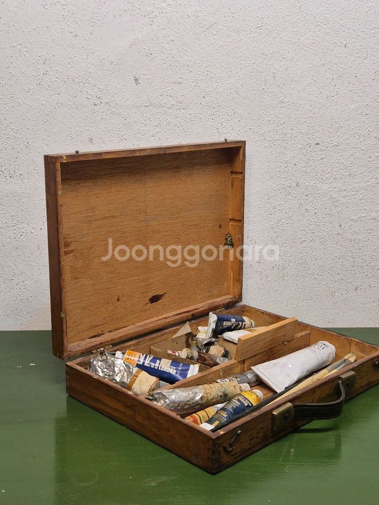 빈티지 유화 화구통--5