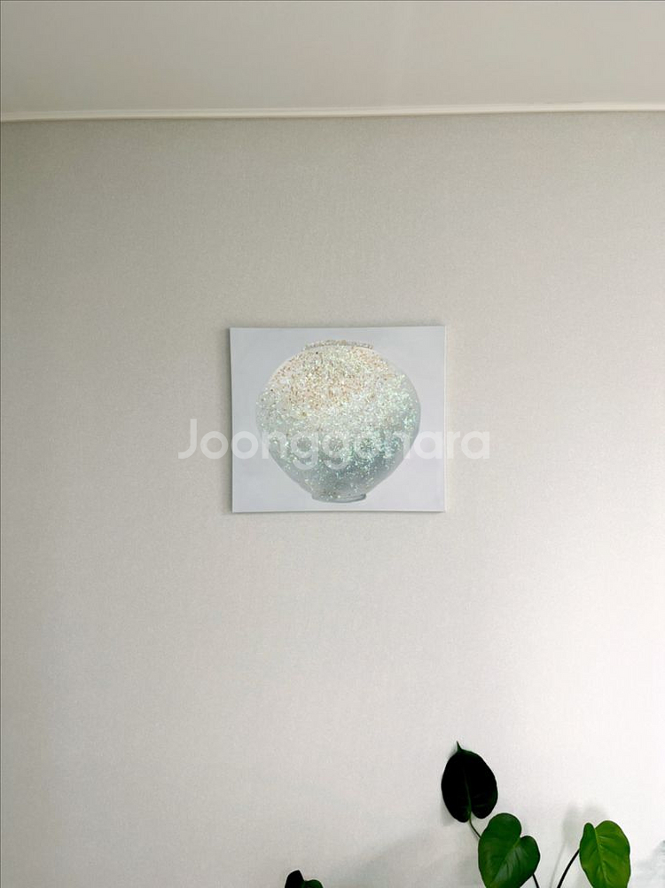 달항아리 캔버스 그림 액자 작품--2