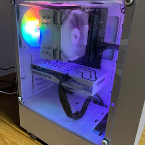 네이비최적화 조립pc 모니터 키보드 세트 급처