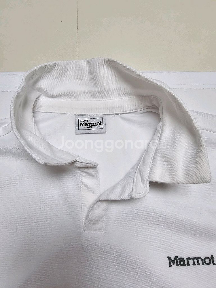 마모트 흰색 폴로티 남성100--4