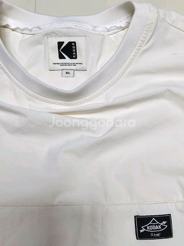 코닥 흰색 반팔티 XL 남성105--2