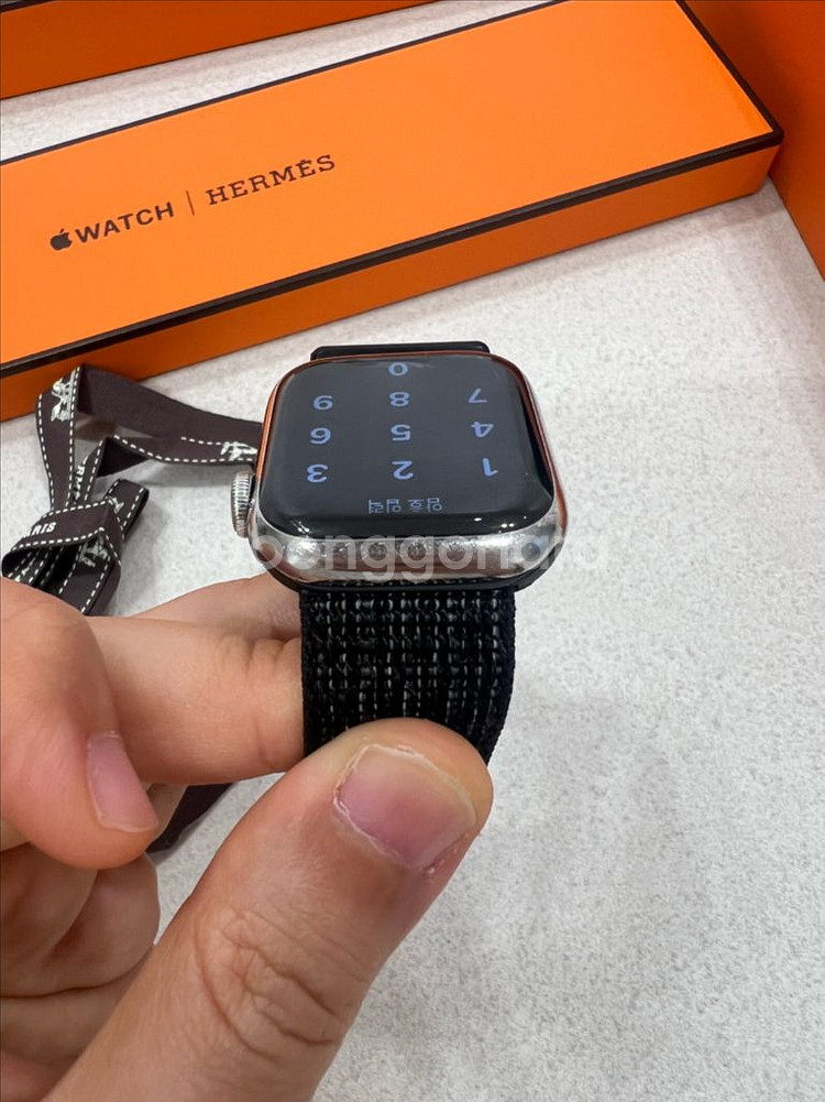 애플워치7 에르메스 41mm 실버--7