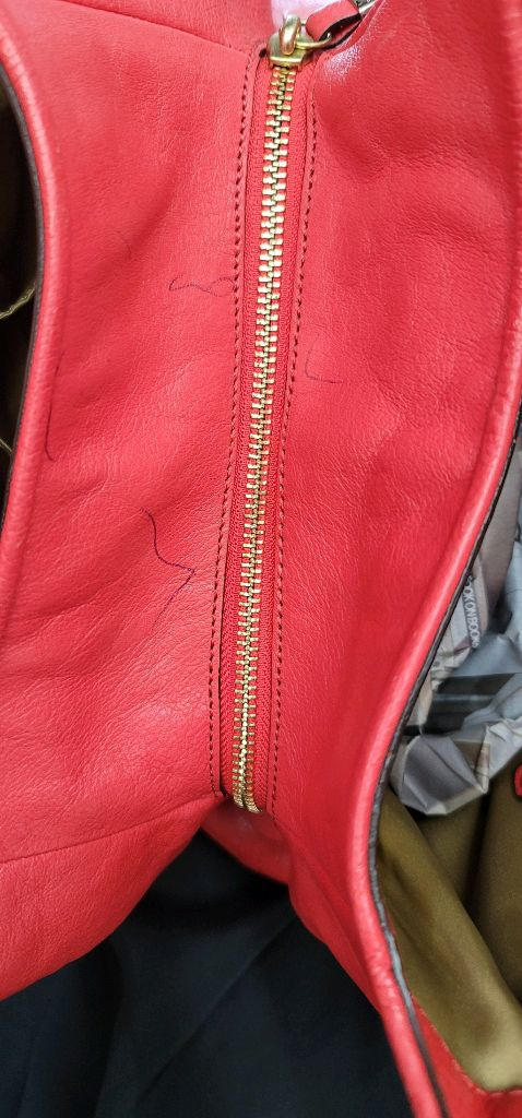 코치 시그니처 숄더백 레드--8