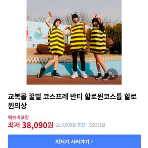꿀벌 코스튬 (성인용, 코스플레이)