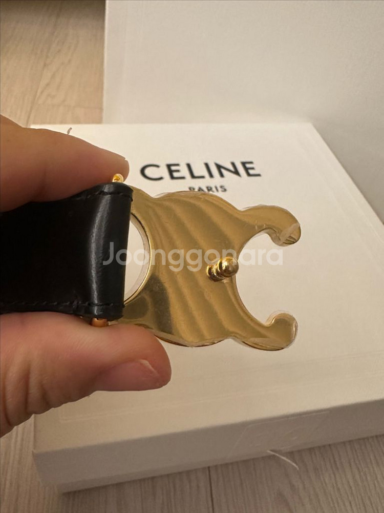 셀린느 트리옴페 벨트 m 1회 착용--2