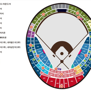 8/17 사직 롯데 vs 삼성 3루 내야상단석 2연석