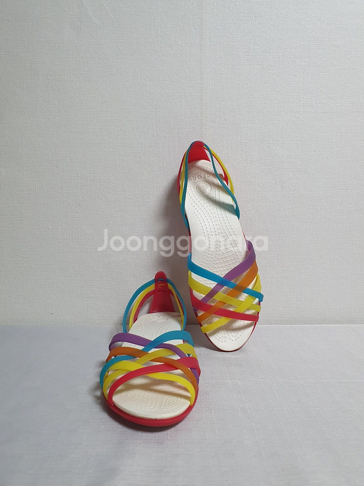 무료배송 250mm 크록스 샌들 후라체 플랫 스트랩샌들--1