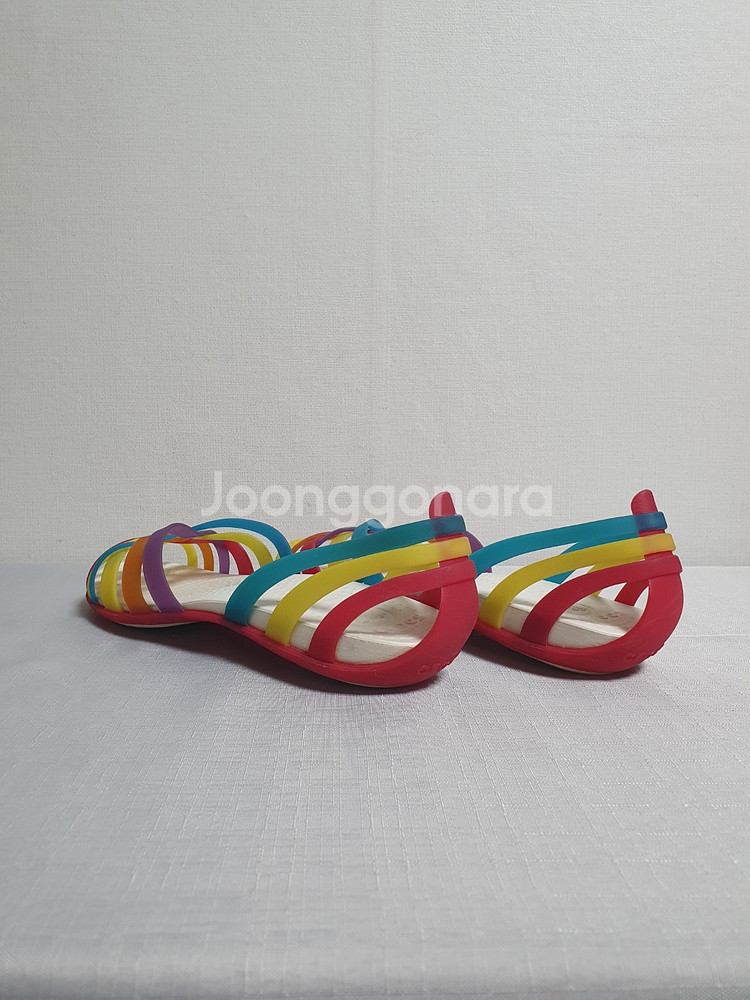 무료배송 250mm 크록스 샌들 후라체 플랫 스트랩샌들--7